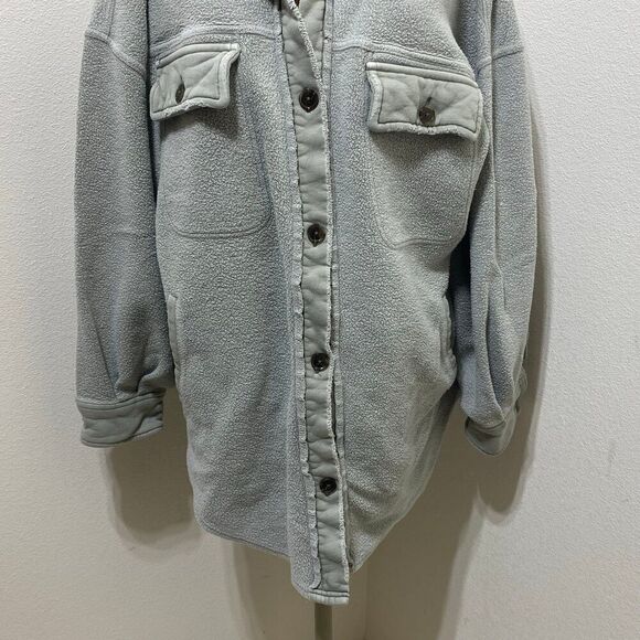 Free People Gray Button Down Shirt - Picture 3 of 11
